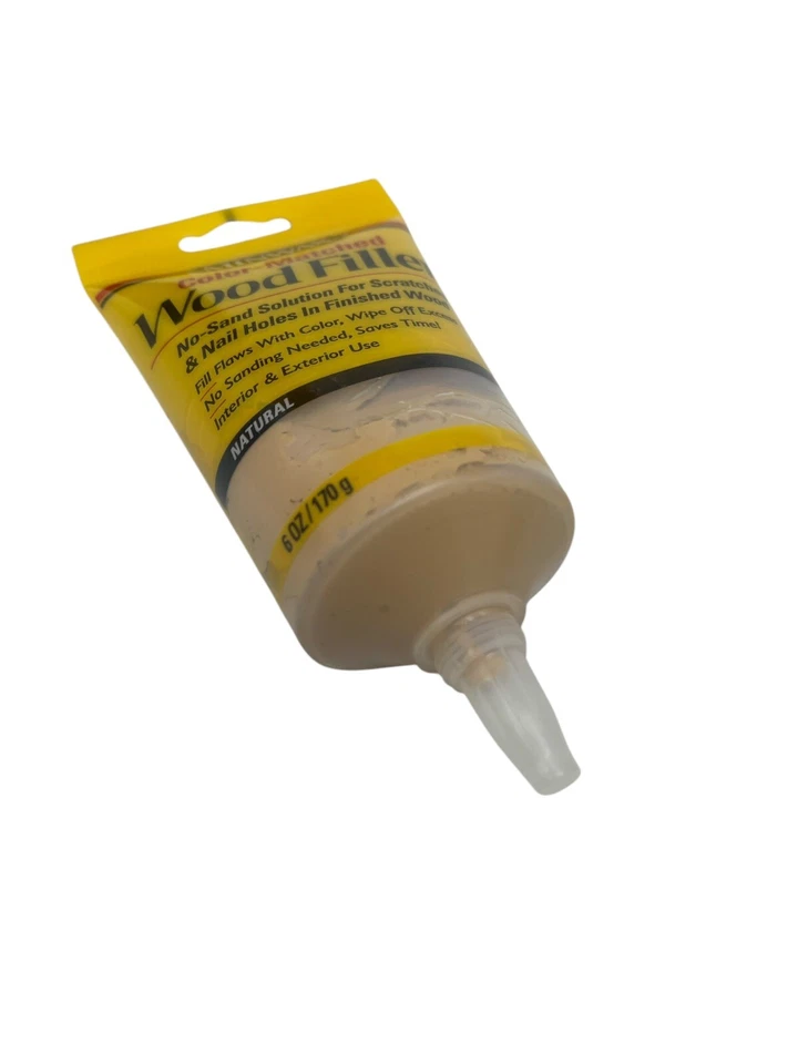 LOT OF 2 Minwax NATURAL Wood Filler Putty 6oz Repair Scratches Holes Cracks - Image 4 of 4