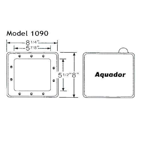 Aquador Winter Skimmer Plate Kit for Standard Above Ground Pool Skimmers (1090) - Picture 2 of 2