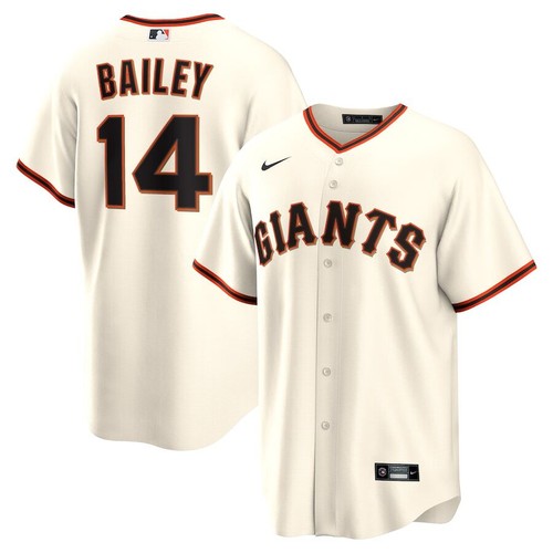 San Francisco Giants Patrick Bailey #14 Nike Cream Official MLB Player Jersey