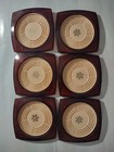 6 Vintage 1960's Acrylic Lucite Drink Coasters Bar Ware