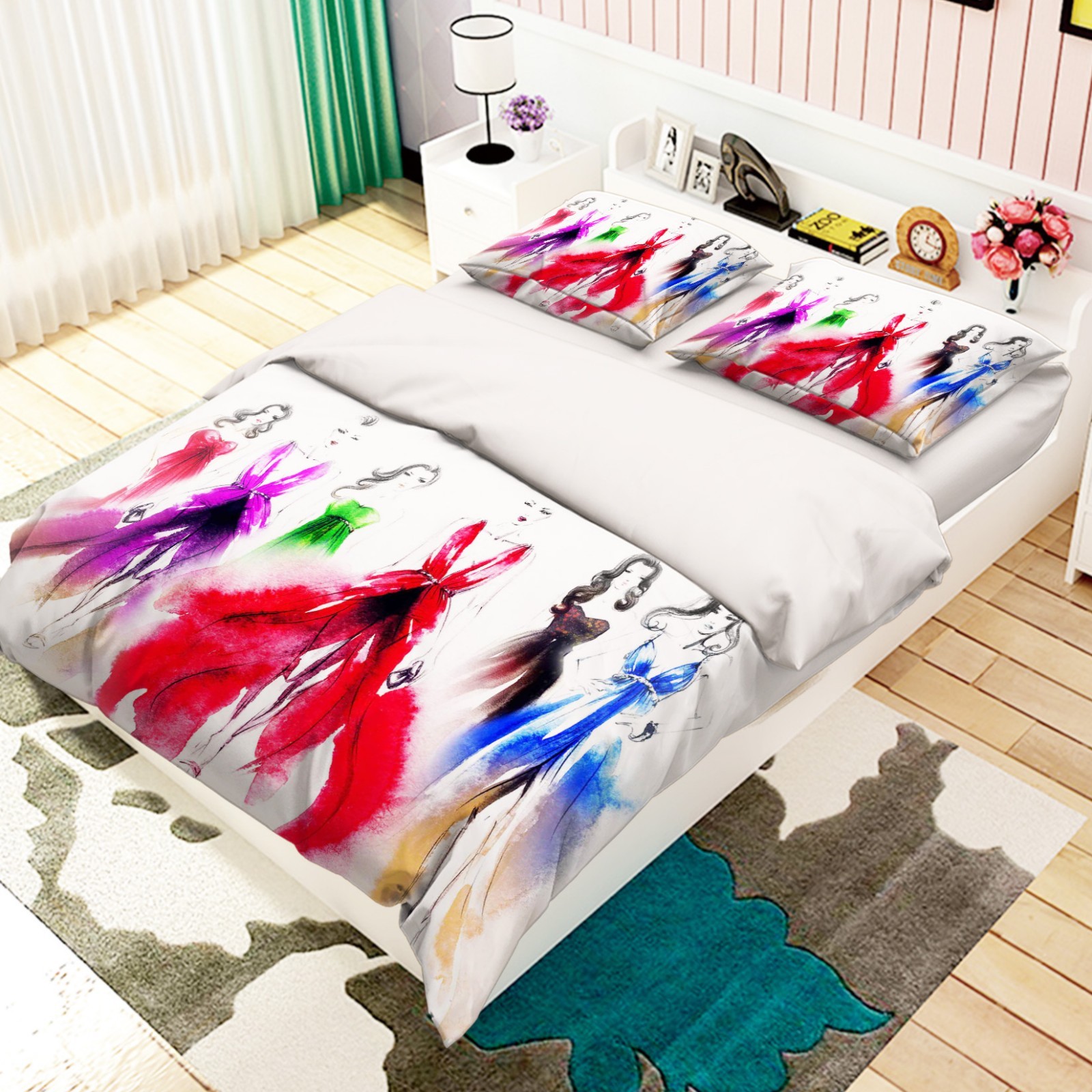 3D Doodle Model 677 Bett Pillowcases Quilt Duvet Startseite Set Single Königin AU Carly 3D Doodle Model 677 Bett Pillowcases Quilt Duvet Startseite Set Single Königin AU Carly