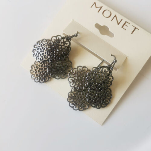 Nuevo Monet Floral Copos Racimo Pendientes de Gota Regalo Moda Mujeres Fiesta Joyería - Imagen 2 de 3