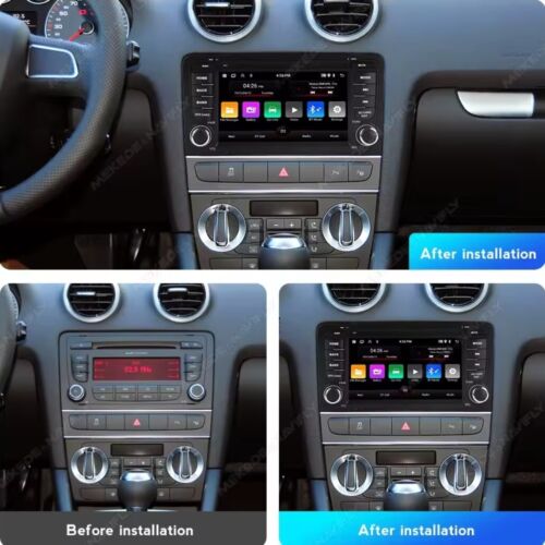 Stereo Auto Android Audi A3 8P 03-12 CARPLAY Navigatore Bluetooth Wifi USB GPS - Foto 4 di 5