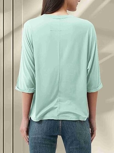 2025 Spring Fashion Oversized Short-sleeved Crew-neck T-shirts, Pack of 2 - 第 4/6 張圖片