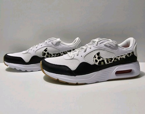 Nike Air Max SC Leopard White Black Team Orange Women's Shoes Sz 11 (DZ5200-100) - Picture 1 of 18