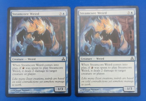 2 X MTG Steamcore Weird Guildpact Regular - Picture 1 of 2
