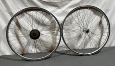 Vintage Araya VP-20 7-Speed 36-Spoke 26" Mtn Bike Wheelset Joytech/Exage Hubs