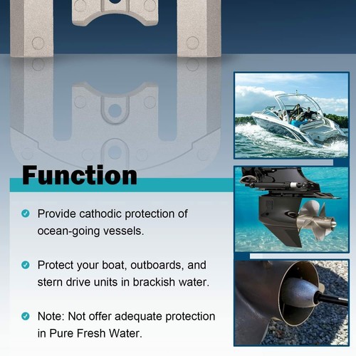 Aluminum Anode Kit CMBRAVO3KITA For 2004+ Mercruiser Bravo III Drives Sterndrive - Picture 3 of 16