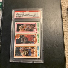 Wayne Cooper George Johnson Leonard Robinson 1980 81 Topps  Rebounding Psa 6