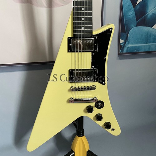 Custom Shop Cream Yellow Moderne Korina Heritage Electric Guitar Classic White - Picture 3 of 9