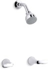 Kohler Coralais Double Handle Shower Only w Trim Single Function Shower Head