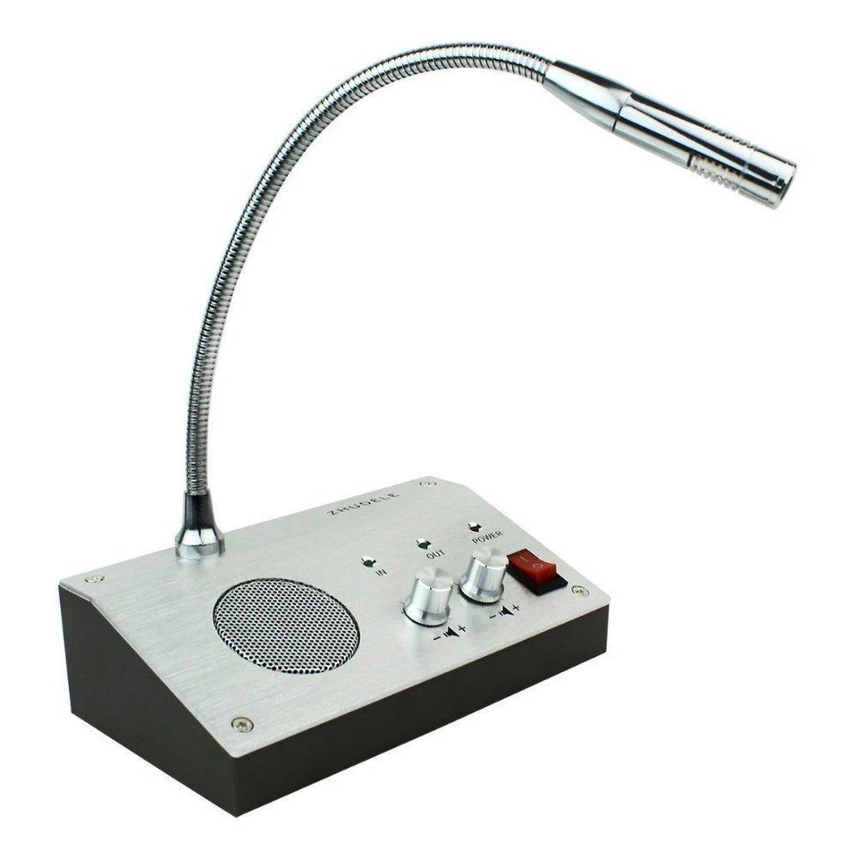 Two-Way Window Speaker Intercom With Microphone For Bank Counter Hospital - Image 4 of 4