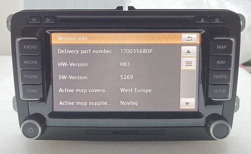 VW RNS 510 original Navigationssystem 1T0035680H LED mit Code - Bild 5 von 9