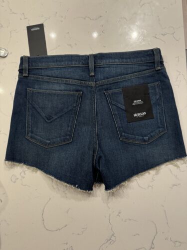 HUDSON Women's Gemma Mid Rise, Cut Off Jean Short Size 26 NWT $135 - Picture 2 of 3