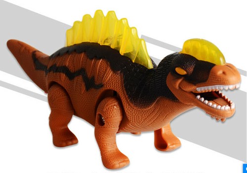 Electric Toys Walking Glowing Dinosaur Sound Model Children Interactive Orange - Picture 1 of 3