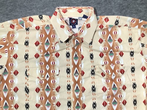 Panhandle Slim Western Shirt Mens XL Pearl Snap Tribal Print Cowboy Rodeo - Picture 2 of 11