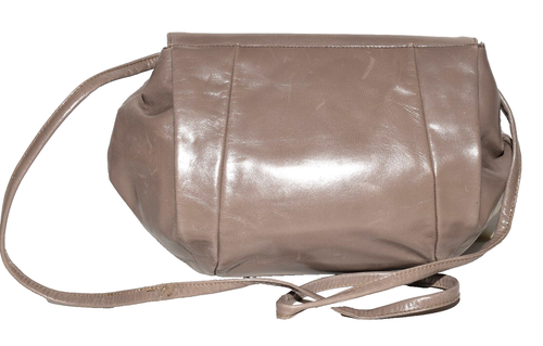 Nordstrom Gray Leather Detachable Fold in Strap Flap Clutch Shoulder Bag NWOT - Bild 2 von 8