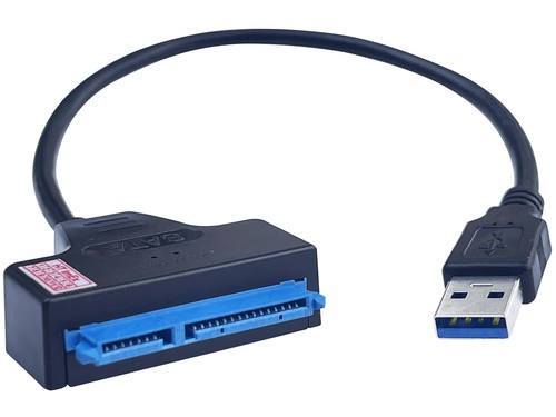 USB 3.0 auf zu SATA Adapter Kabel 22 Pin Für 2,5" Festplatte PC Laptop HDD SSD - Bild 3 von 7