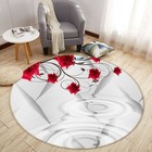 3D Red Rose Water Droplets NA11009 Game Rug Mat Elegant Photo Carpet Mat Fay