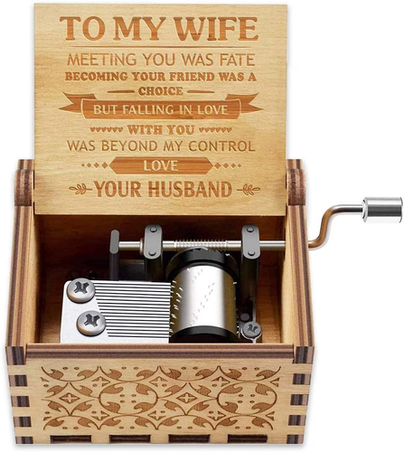 Music Box Gift for Wife - Romantic Birthday Valentine Anniversary Christmas - Picture 9 of 12