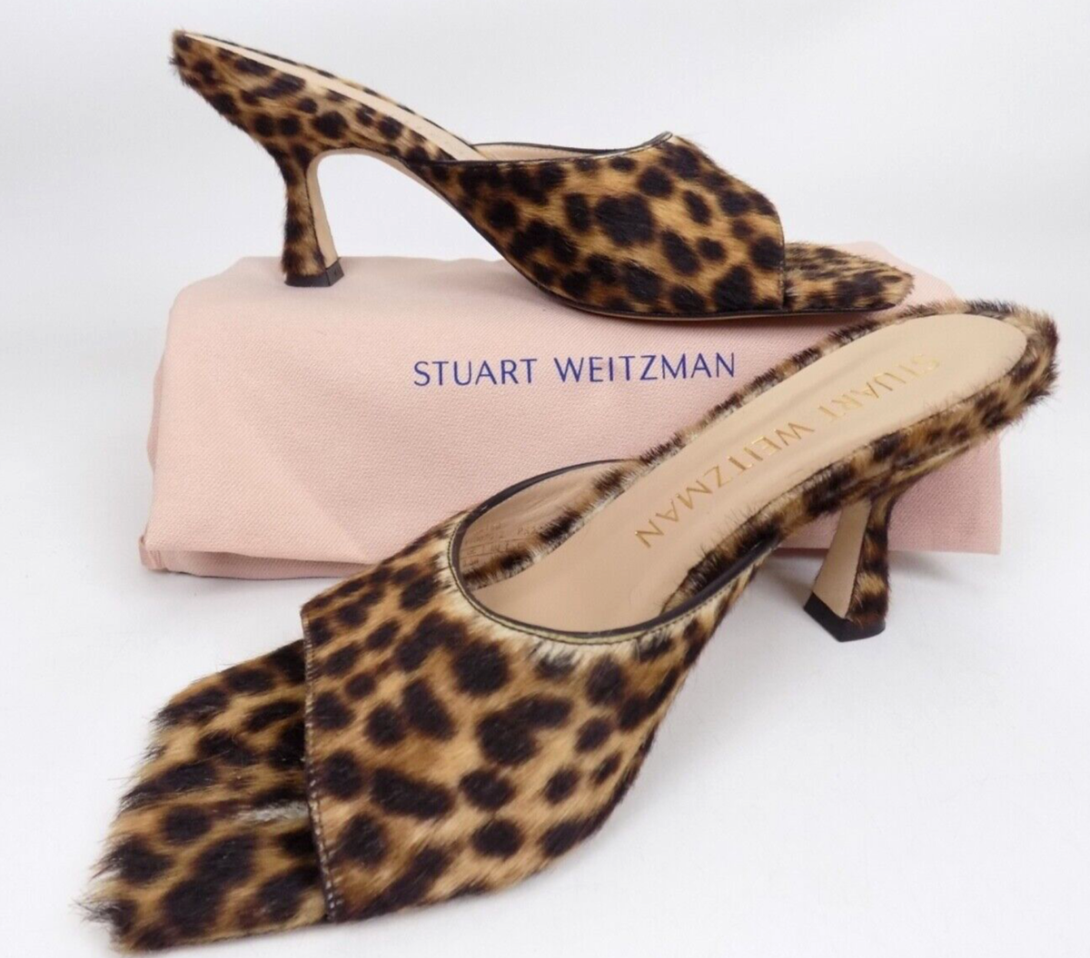 Stuart Weitzman Heel Women's Sandal Size 8.5 B Leopard Stuart Weitzman Heel Women's Sandal Size 8.5 B Leopard