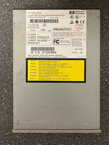 Vintage HP CD-Writer Plus 8100 Series CD-ReWritable Drive - June 1998 - Picture 5 of 7
