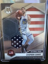 2020-21 Mosaic Basketball Stephen Steph Curry National Pride #249 Warriors MVP