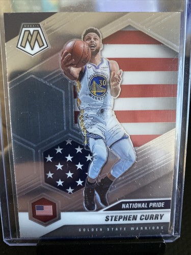 2020-21 Mosaic Basketball Stephen Steph Curry National Pride #249 Warriors MVP