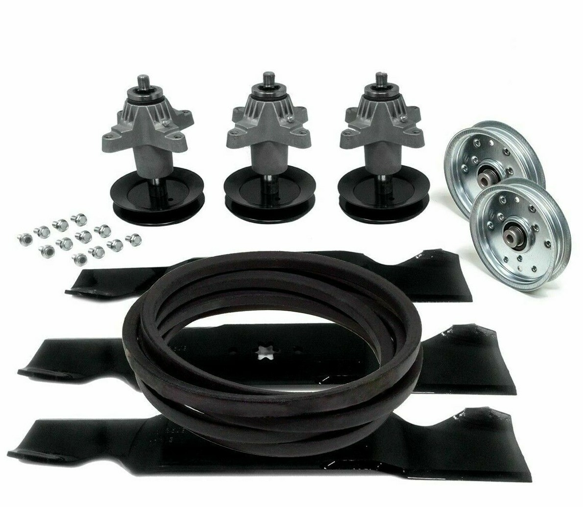 DECK REBUILD KIT FOR CUB CADET GT 1554 54" SPINDLES BLADES PULLEYS