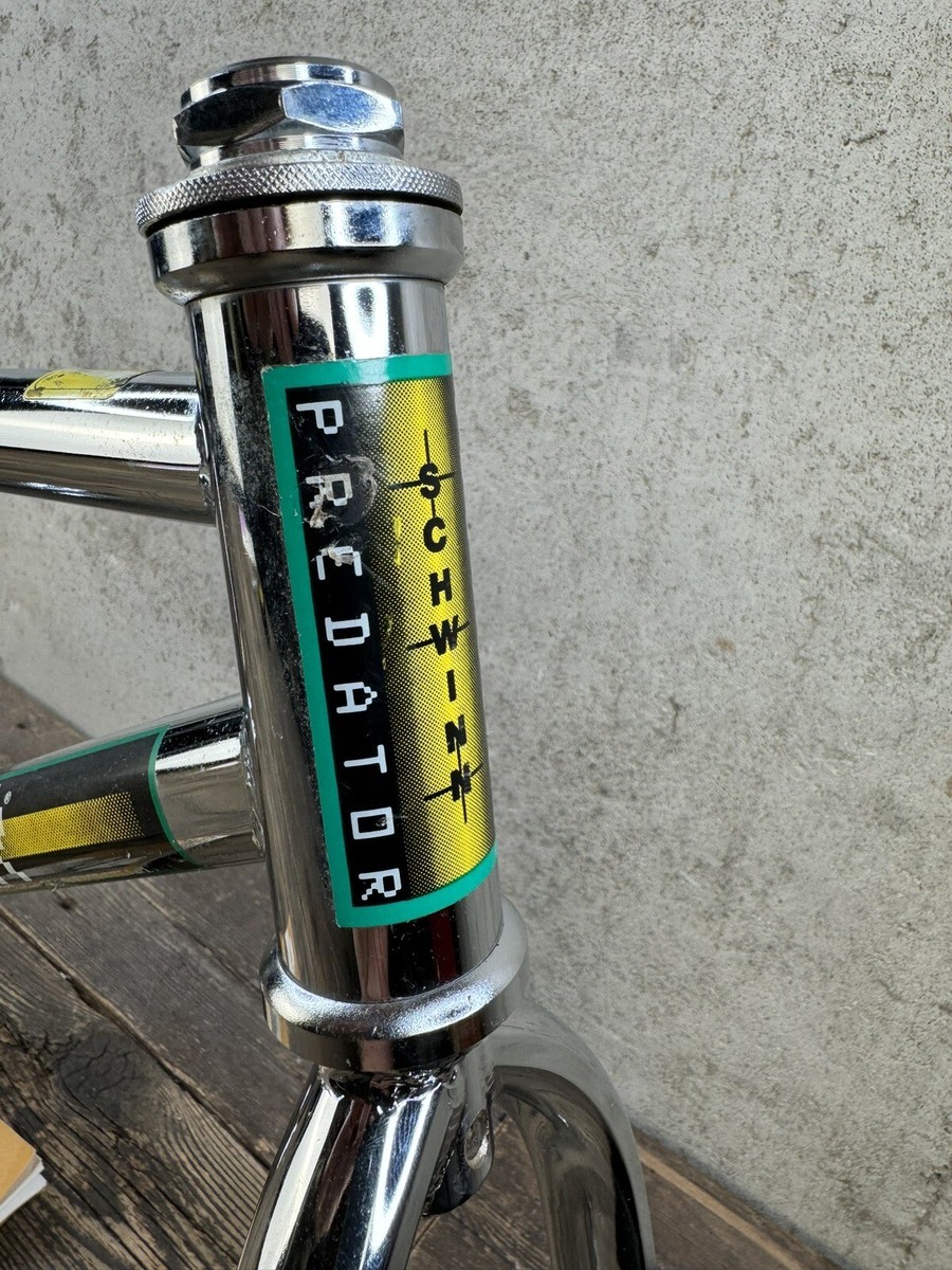 Schwinn Predator Team Alloy 20” Chrome Bmx Frame And Fork