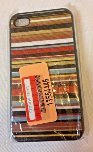 Nueva funda horizontal Missoni para objetivo iPhone 4 4s a rayas marrón multicolor nueva con etiquetas - Imagen 6 de 12