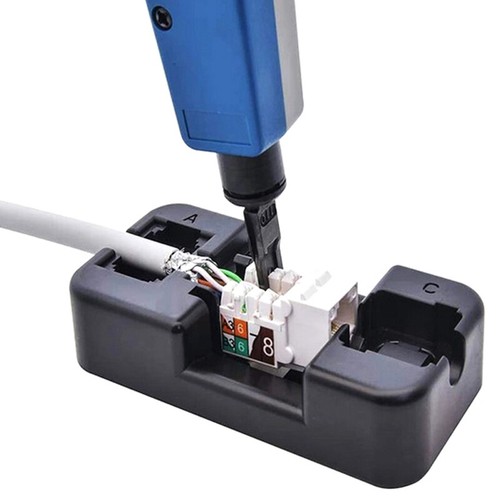 Universal RJ45 Cat6/Cat5E/Rj11/12 Keystone Jack Punch Down Stand Wiring TooKN - Photo 11/12