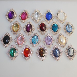 10pcs-Rhinestone-Button-Flatback-Cabochon-Wedding-Embellishment-DIY-Flowery