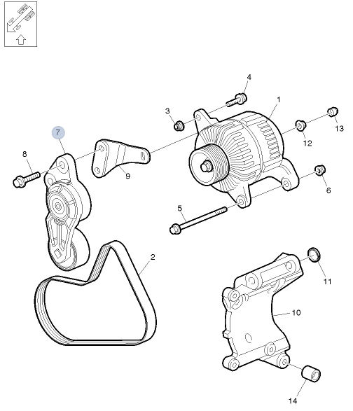 Volvo D13 a/c belt tensioner 23669027 21422767 OEM DAYCO Made in
