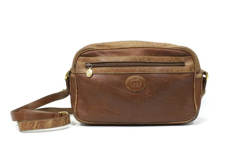Gucci 80S Logo Leather Vintage Bag