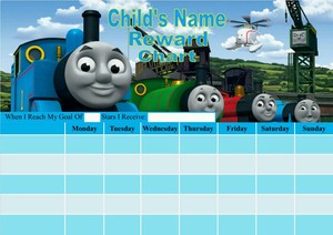 thomas the train potty chart