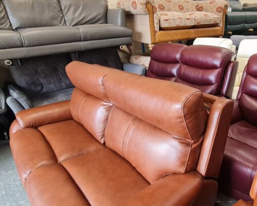 Ex-display La-z-boy brown leather electric recliner 3+2 seater sofas - Picture 9 of 19