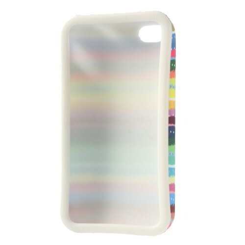 TPU-Case Hülle Apple iPhone 4S 4 Streifen Stoff Cool Skin Case Cover Schale - Bild 3 von 3