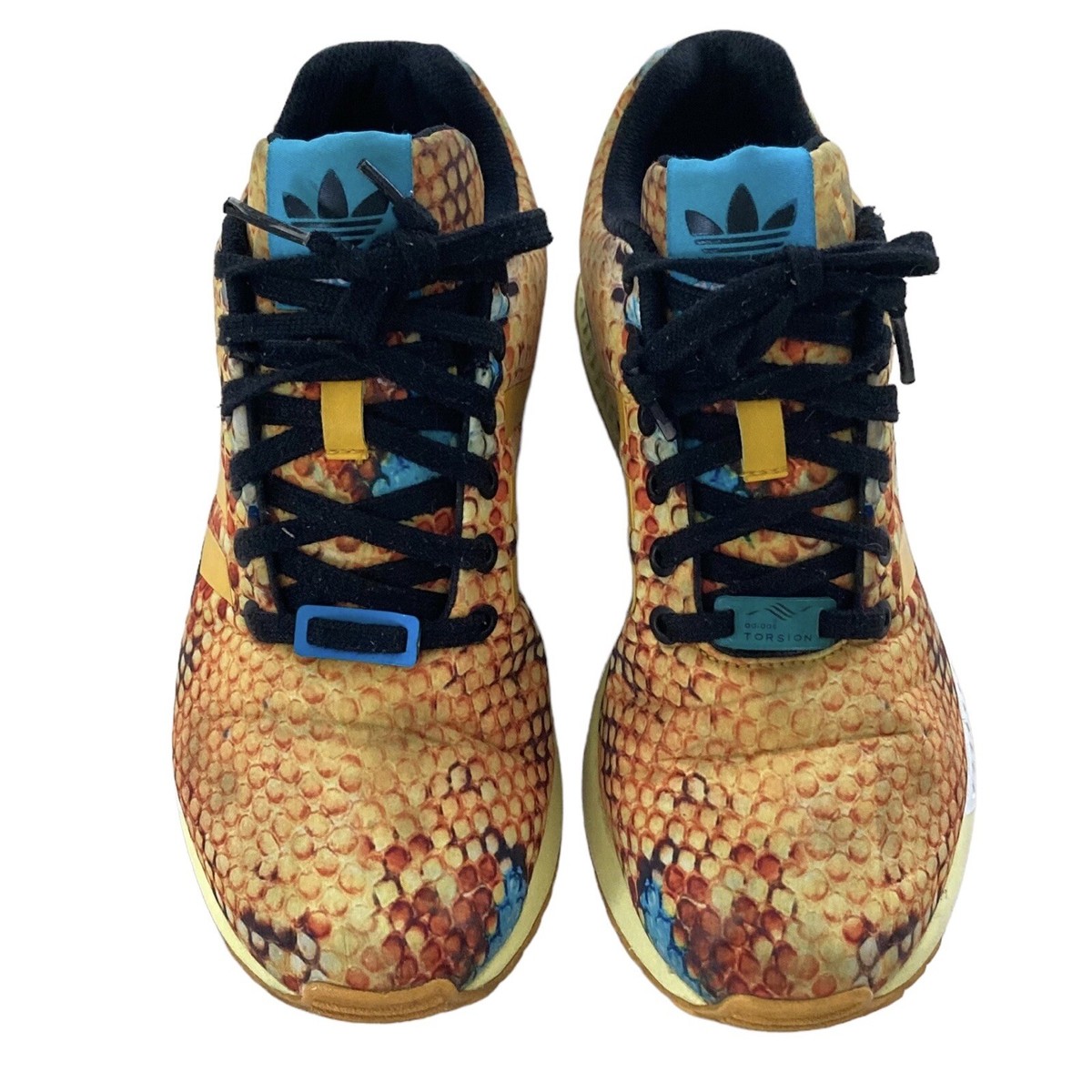 熱い販売 Adidas Printed Snakeskin Orange/Blue Torsion Flux ZX アイドルグッズ