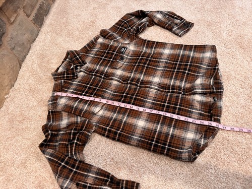 Wolverine Mens Glacier Flannel Long Sleeve Shirt - Chestnut - Medium - Picture 4 of 11