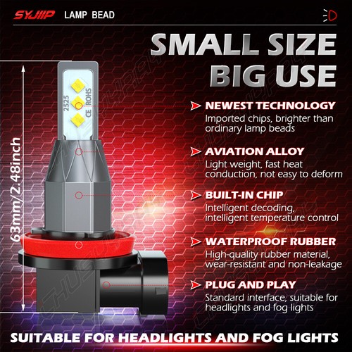 Faro LED + bombillas antiniebla 6000 k para Subaru Legacy 2010 2012 2013-2014 - Imagen 14 de 14