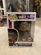 Funko Pop! Marvel: ¿Qué pasaría si...? T'Challa Star-Lord Pantera Negra #871 Nuevo