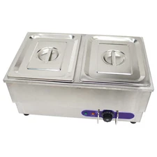 110V Commercial Stainless steel Hot Dog Steamer & Bun Warmer 1.5KW Countertop