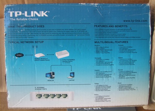 Switch Ethernet TP-Link TL-SF1005D 5 ports - Photo 2/2