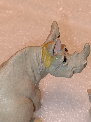 Holy Herd - Arca de Noé - Figuras de rinoceronte Ripley y Rhonda - Pete Apsit LEER DESCRIPCIÓN - Imagen 5 de 6