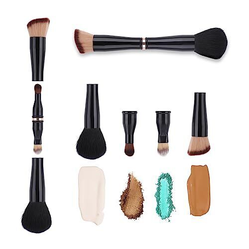 Juego de cepillos de maquillaje de viaje 4 en 1 base profesional cepillo en polvo mezcla - Imagen 1 de 7