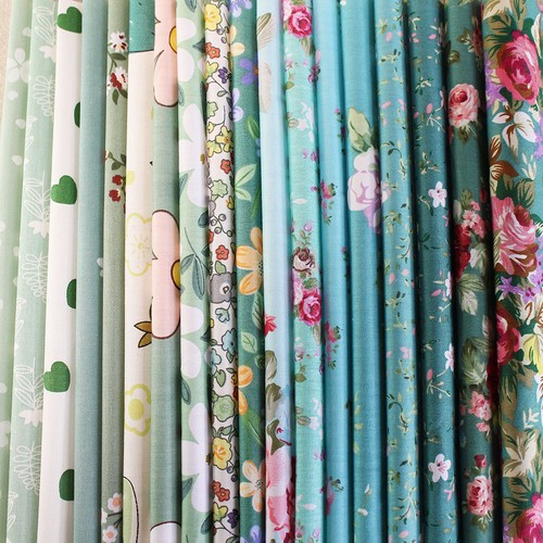 Sewing Pretty Floral Charm 10" squares Cotton Fabric Bundle Quilting Scraps DIY - Picture 12 of 21