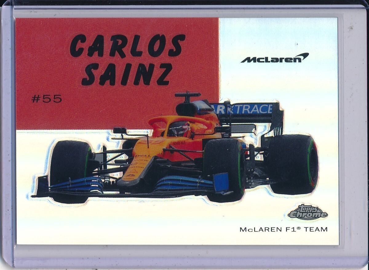 2020 Topps Chrome Formula 1 F1 Carlos Sainz World On Wheels #54W-32
