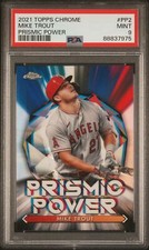 2021 Topps Chrome Prismic Power #PP2 Mike Trout Prismic Power PSA 9