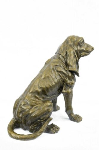 Signed Original Hound Dog Garden Backyard Decor Bronze Statue Sculpture Figurine - Picture 2 of 10